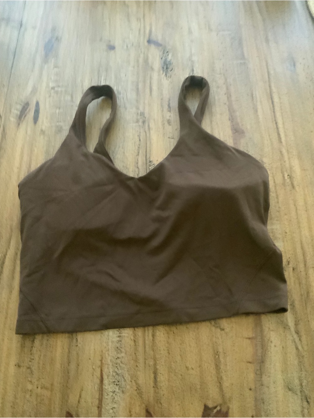 lululemon athletica Chocolate Brown Seamless Crop Tank